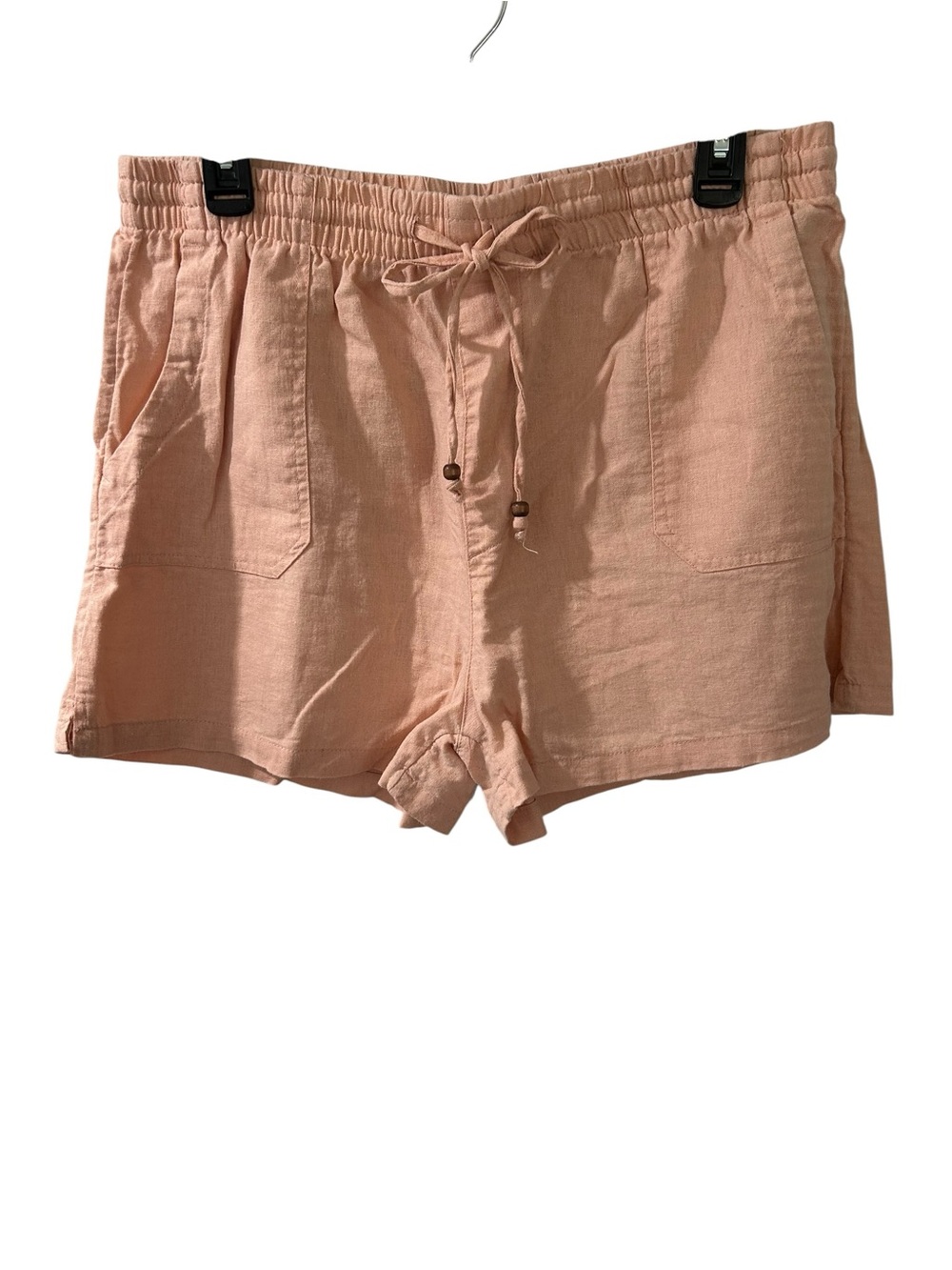 Linen Drawstring Shorts - Picture 1 of 4
